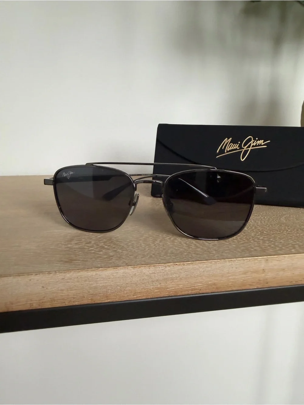 Maui Jim Kahana Aviator Sunglasses Grey Lens Polarized